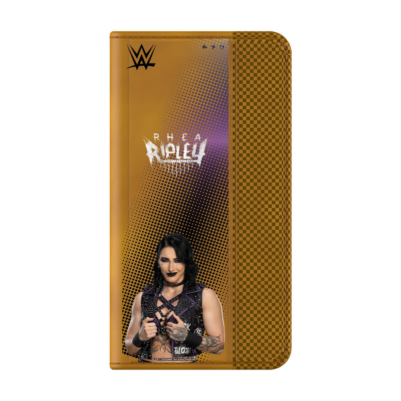 Rhea Ripley Superstar Galaxy Folio Phone Case Closed.Jpg