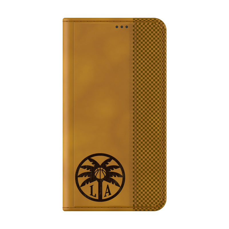 Los Angeles Sparks Burn Galaxy Folio Phone Case Closed.Jpg