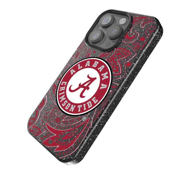 University of Alabama Crimson Tide Paisley iPhone Bling Phone Case Iso.Jpg