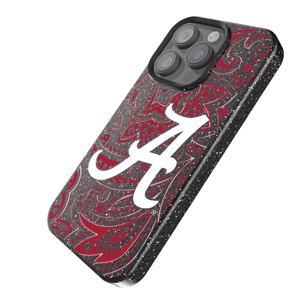 University of Alabama Crimson Tide Script A Paisley iPhone Bling Phone Case Iso.Jpg