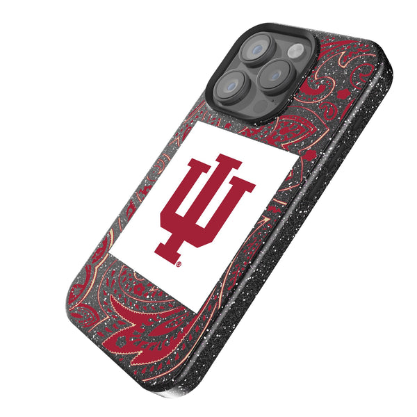 Indiana University Hoosiers Paisley iPhone Bling Phone Case Iso.Jpg