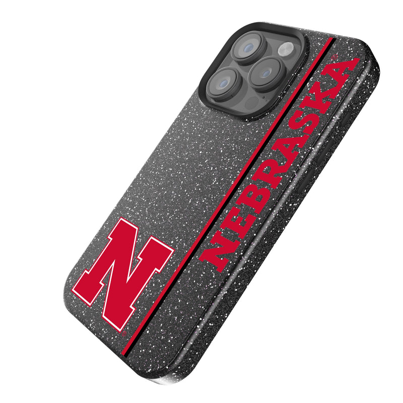 University of Nebraska Huskers Block N Sidebar iPhone Bling Phone Case Iso.Jpg