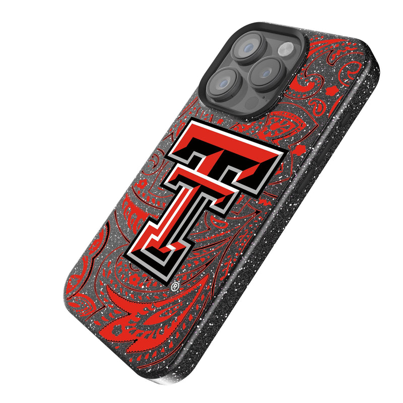 Texas Tech Red Raiders Paisley iPhone Bling Phone Case Iso.Jpg