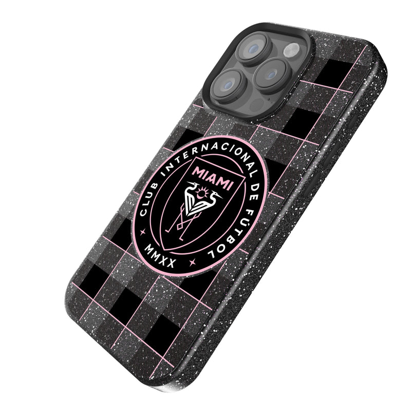 Inter Miami CF  Plaid iPhone Bling Phone Case Iso.Jpg