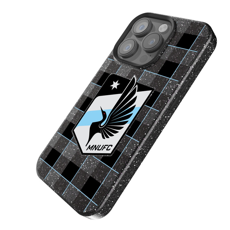 Minnesota United FC   Plaid iPhone Bling Phone Case Iso.Jpg