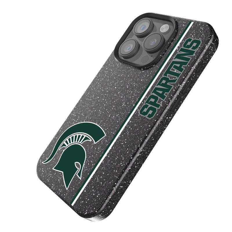 Michigan State University Spartans Sidebar iPhone Bling Phone Case Iso.Jpg