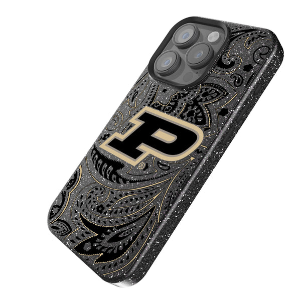 Purdue University Boilermakers Paisley iPhone Bling Phone Case Iso.Jpg