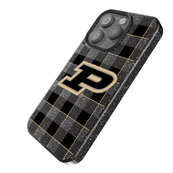 Purdue University Boilermakers Plaid iPhone Bling Phone Case Iso.Jpg