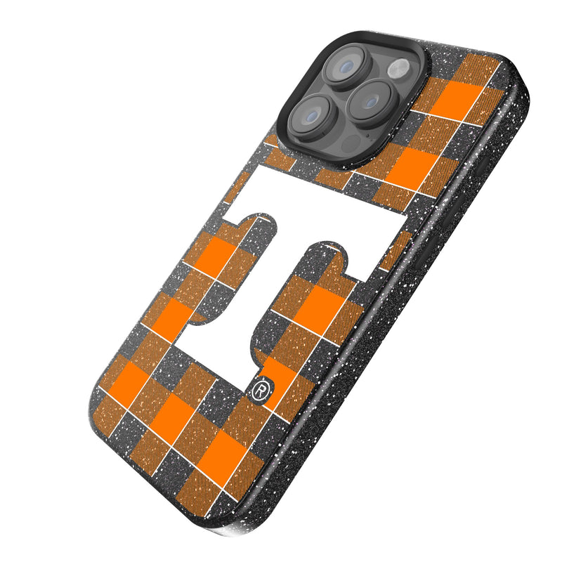 University of Tennessee Volunteers Plaid iPhone Bling Phone Case Iso.Jpg