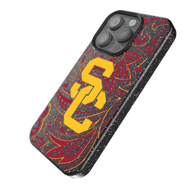 University of Southern California Trojans Paisley iPhone Bling Phone Case Iso.Jpg