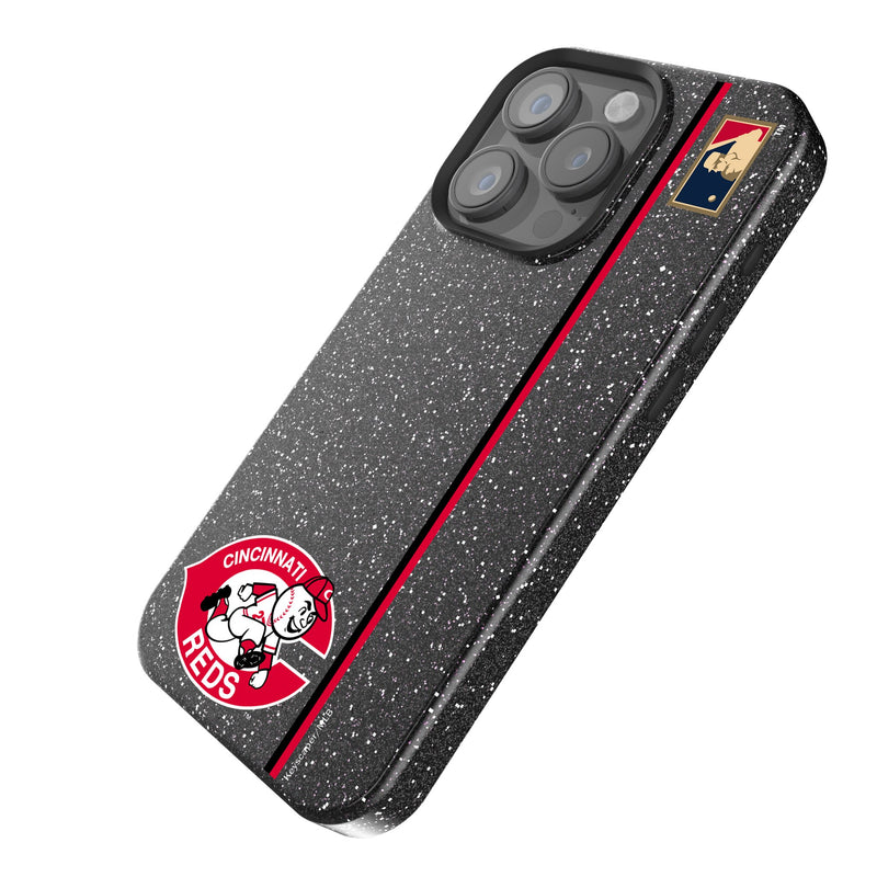 Cincinnati Reds 1974-1992 - Cooperstown Collection Sidebar iPhone Bling Phone Case Iso.Jpg