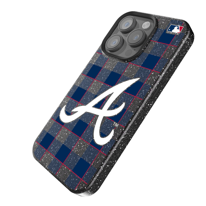 Atlanta Braves Plaid iPhone Bling Phone Case Iso.Jpg