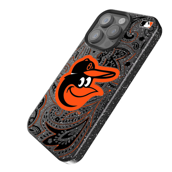 Baltimore Orioles Paisley iPhone Bling Phone Case Iso.Jpg