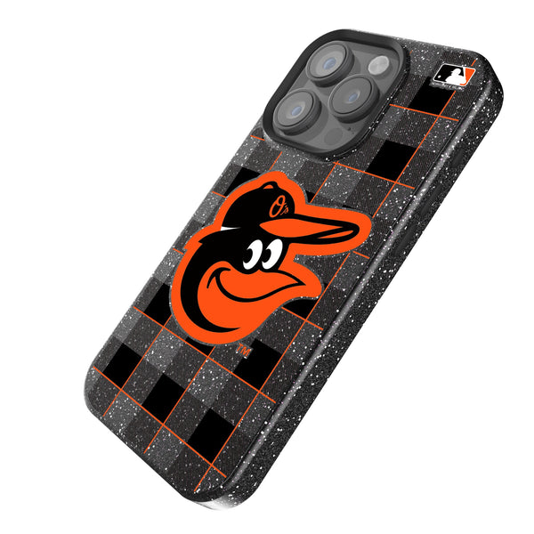 Baltimore Orioles Plaid iPhone Bling Phone Case Iso.Jpg