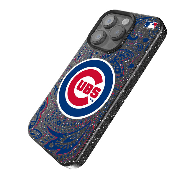 Chicago Cubs Paisley iPhone Bling Phone Case Iso.Jpg