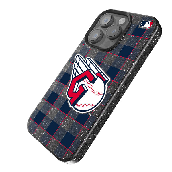 Cleveland Guardians Plaid iPhone Bling Phone Case Iso.Jpg