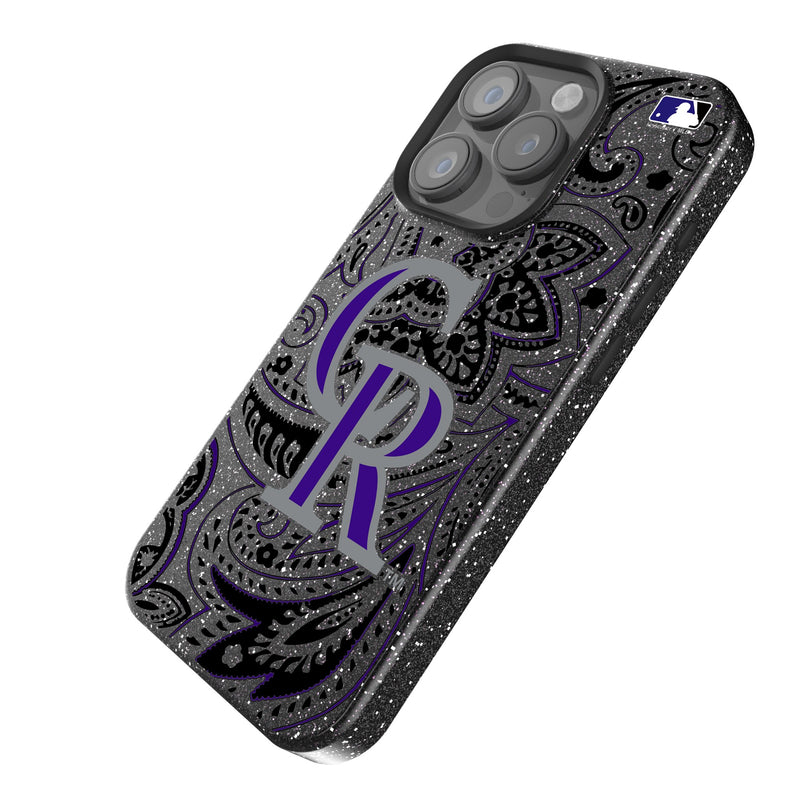 Colorado Rockies Paisley iPhone Bling Phone Case Iso.Jpg