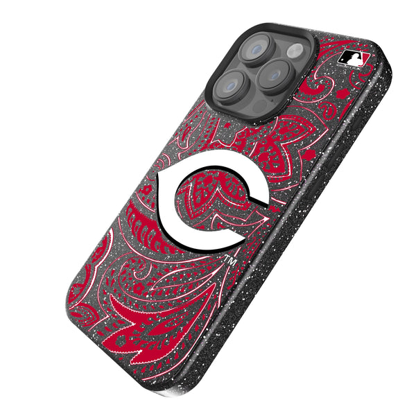 Cincinnati Reds Paisley iPhone Bling Phone Case Iso.Jpg