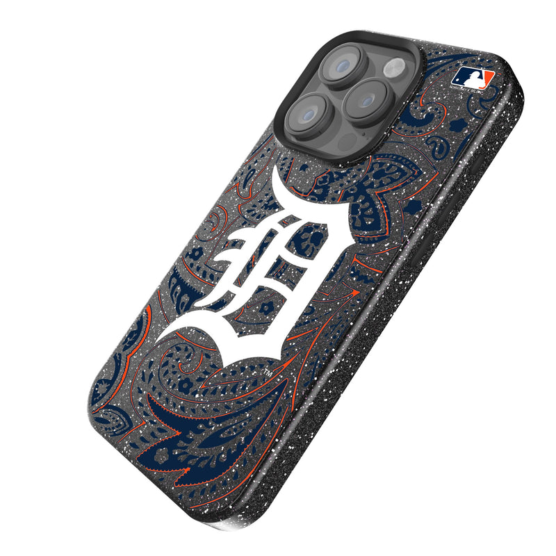 Detroit Tigers Paisley iPhone Bling Phone Case Iso.Jpg