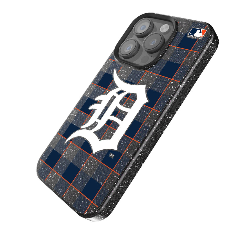 Detroit Tigers Plaid iPhone Bling Phone Case Iso.Jpg