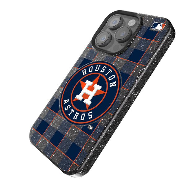 Houston Astros Plaid iPhone Bling Phone Case Iso.Jpg