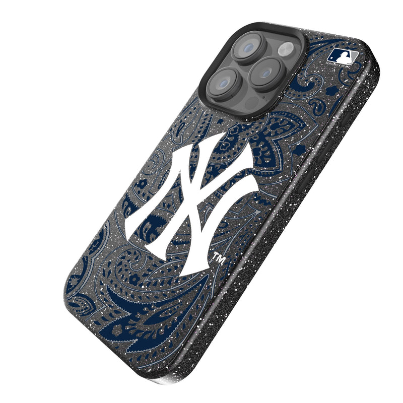 New York Yankees Paisley iPhone Bling Phone Case Iso.Jpg