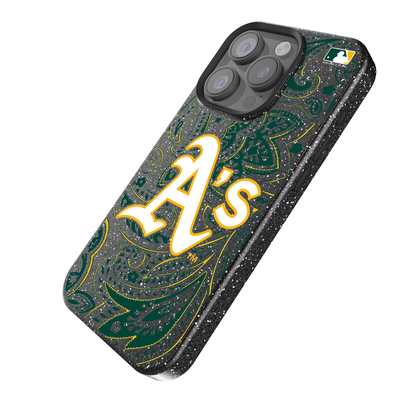 Oakland Athletics Paisley iPhone Bling Phone Case Iso.Jpg