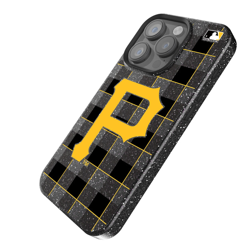 Pittsburgh Pirates Plaid iPhone Bling Phone Case Iso.Jpg