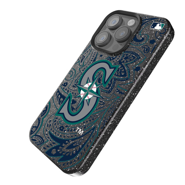 Seattle Mariners Paisley iPhone Bling Phone Case Iso.Jpg