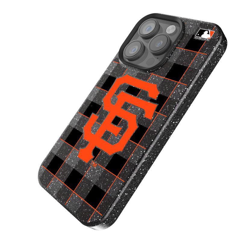 San Francisco Giants Plaid iPhone Bling Phone Case Iso.Jpg