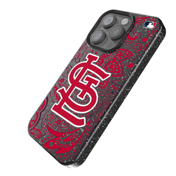 St Louis Cardinals Paisley iPhone Bling Phone Case Iso.Jpg