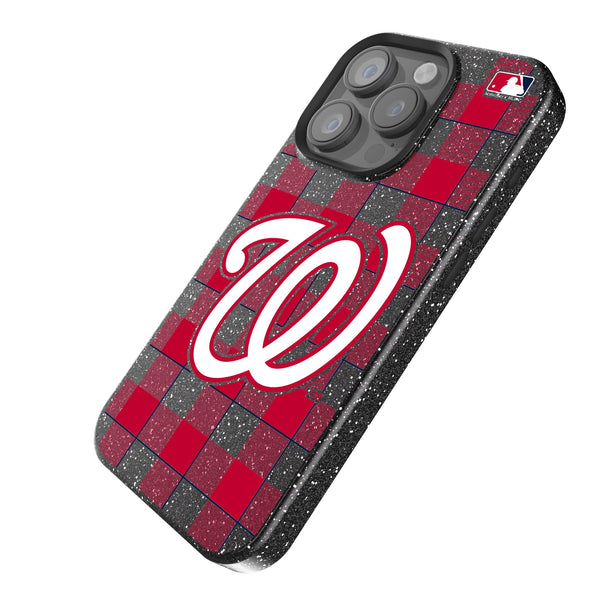 Washington Nationals Plaid iPhone Bling Phone Case Iso.Jpg