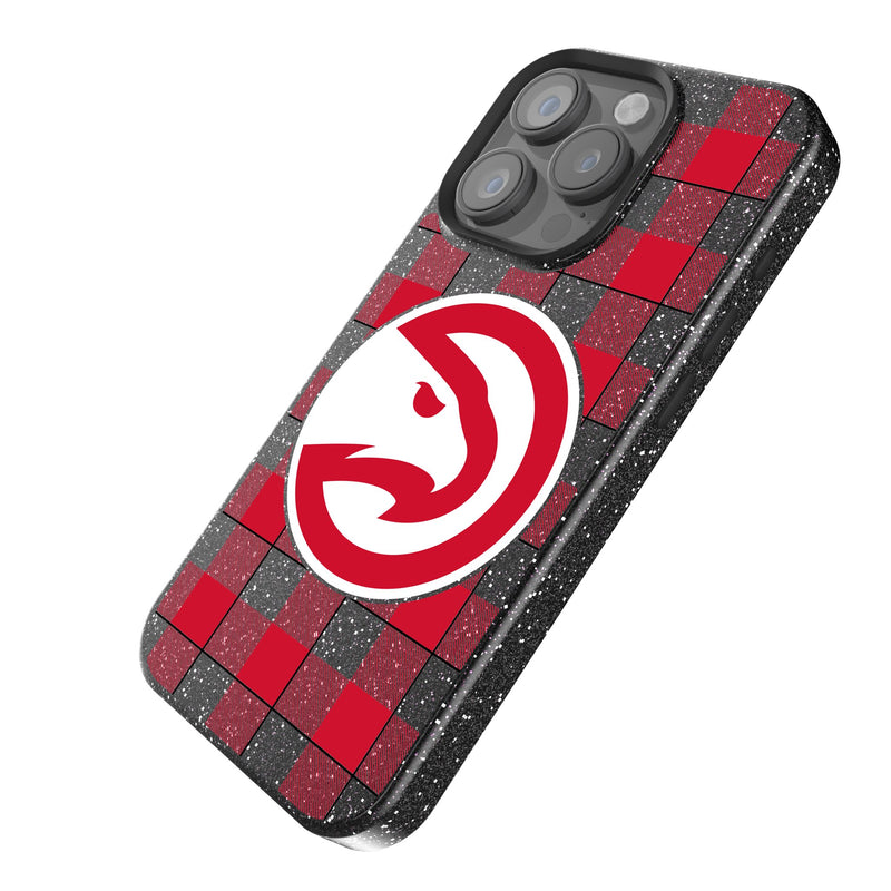 Atlanta Hawks Plaid iPhone Bling Phone Case Iso.Jpg