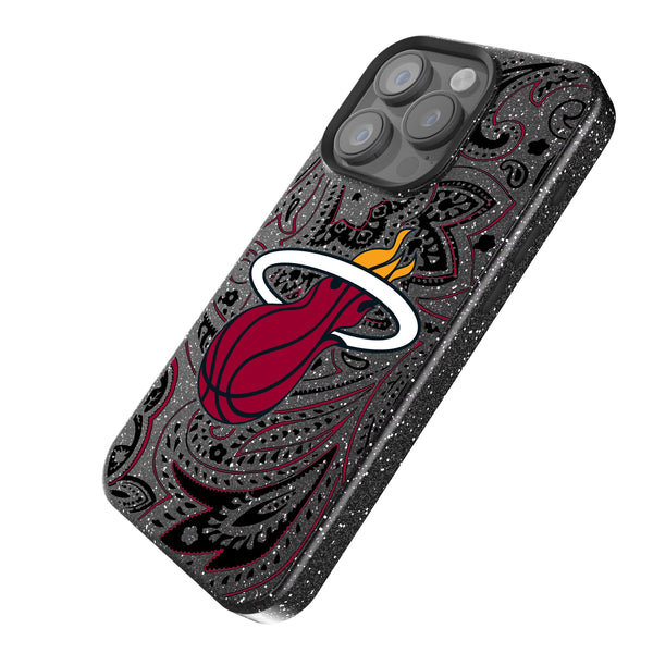 Miami Heat Paisley iPhone Bling Phone Case Iso.Jpg