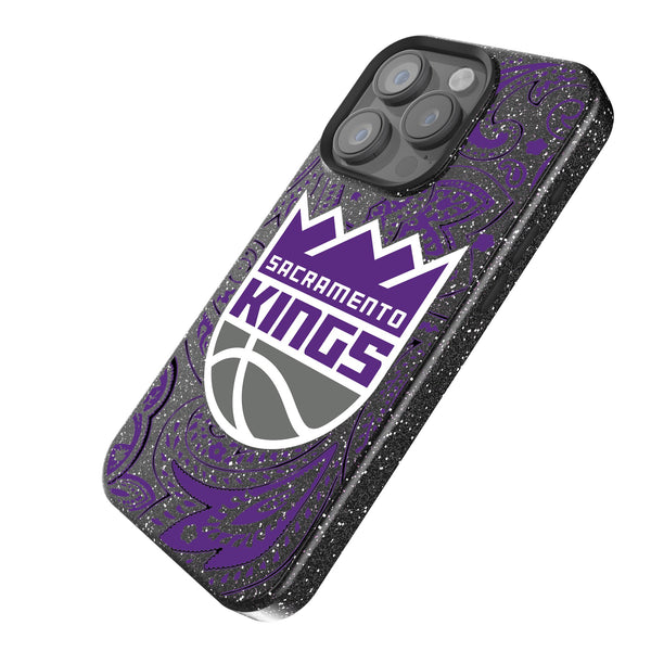 Sacramento Kings Paisley iPhone Bling Phone Case Iso.Jpg