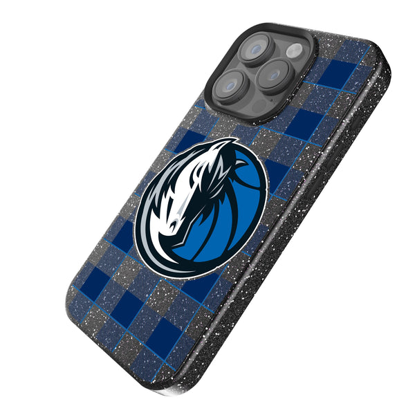 Dallas Mavericks Plaid iPhone Bling Phone Case Iso.Jpg