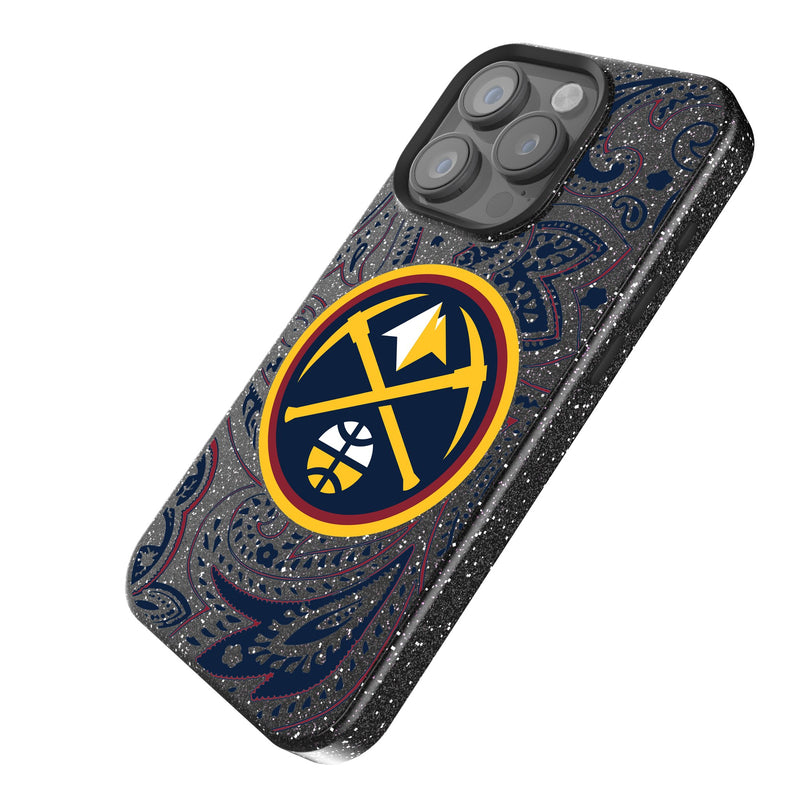 Denver Nuggets Paisley iPhone Bling Phone Case Iso.Jpg