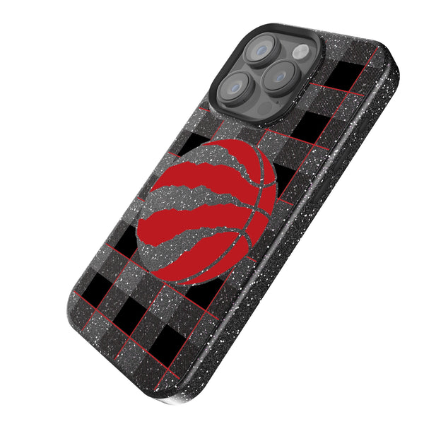 Toronto Raptors Plaid iPhone Bling Phone Case Iso.Jpg