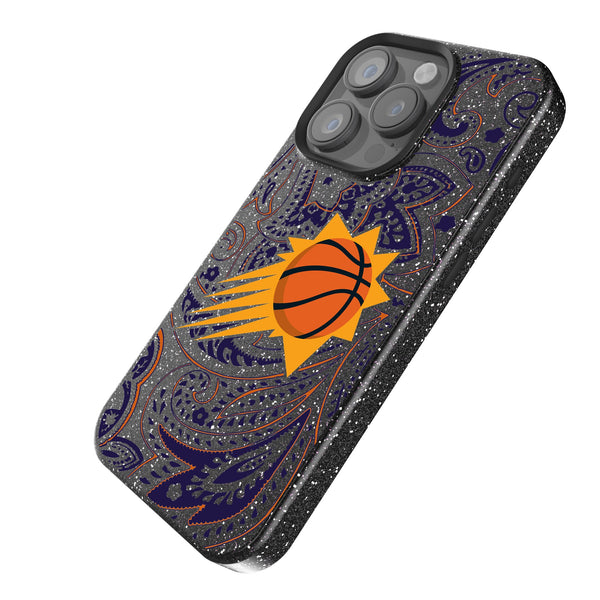 Phoenix Suns Paisley iPhone Bling Phone Case Iso.Jpg