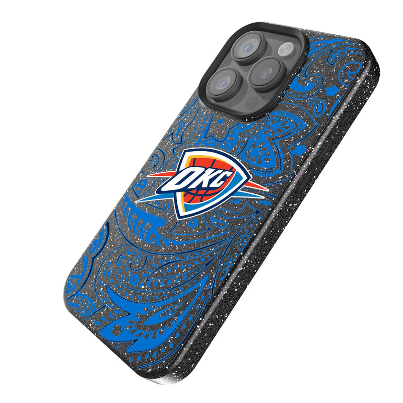 Oklahoma City Thunder Paisley iPhone Bling Phone Case Iso.Jpg