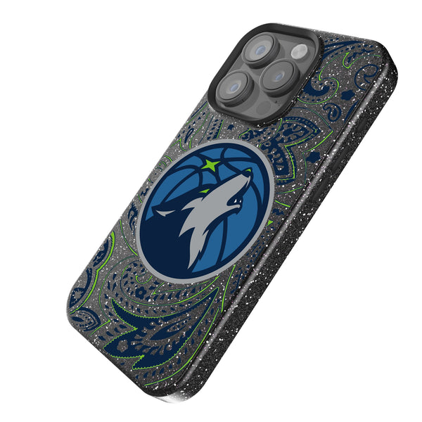 Minnesota Timberwolves Paisley iPhone Bling Phone Case Iso.Jpg