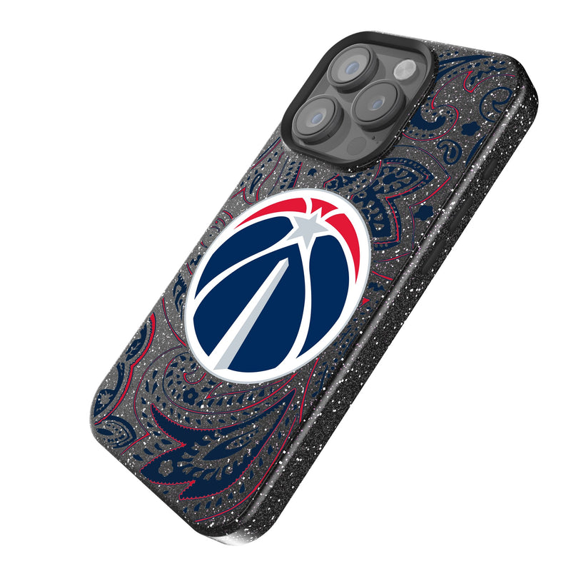 Washington Wizards Paisley iPhone Bling Phone Case Iso.Jpg