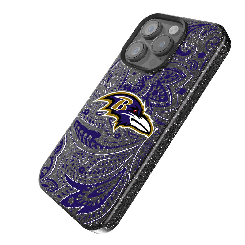 Baltimore Ravens Paisley iPhone Bling Phone Case Iso.Jpg