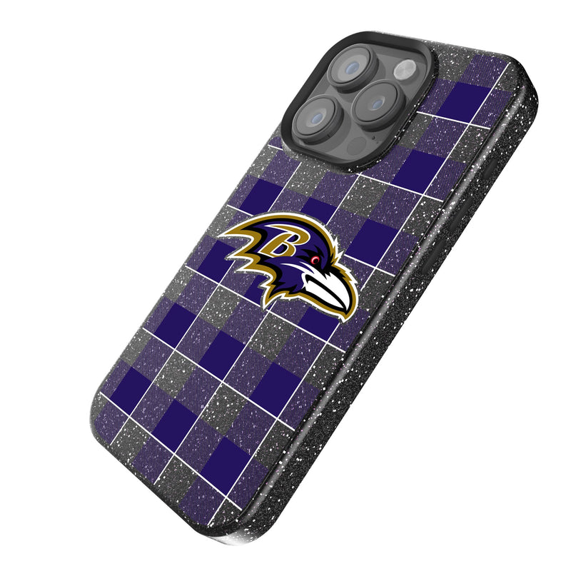 Baltimore Ravens Plaid iPhone Bling Phone Case Iso.Jpg