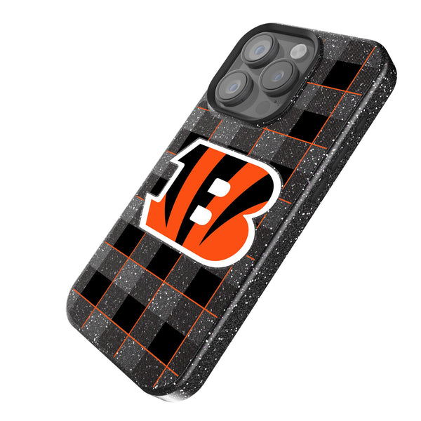 Cincinnati Bengals Plaid iPhone Bling Phone Case Iso.Jpg