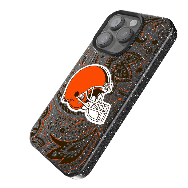 Cleveland Browns Paisley iPhone Bling Phone Case Iso.Jpg