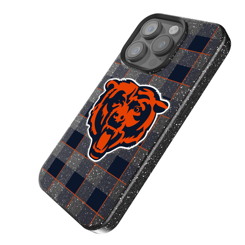 Chicago Bears Plaid iPhone Bling Phone Case Iso.Jpg