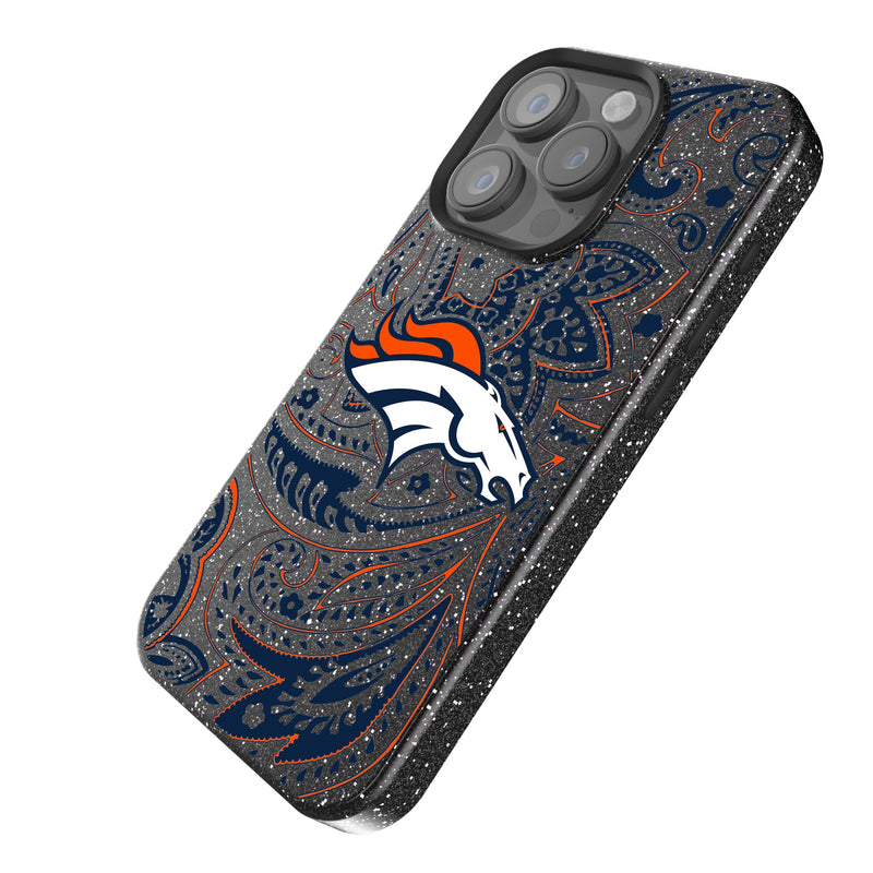 Denver Broncos Paisley iPhone Bling Phone Case Iso.Jpg