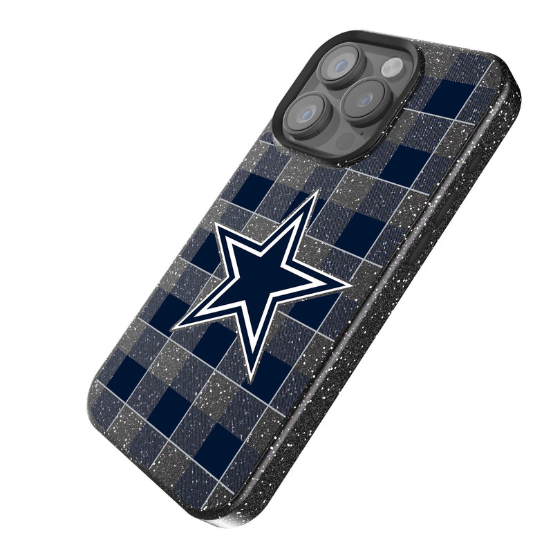 Dallas Cowboys Plaid iPhone Bling Phone Case Iso.Jpg