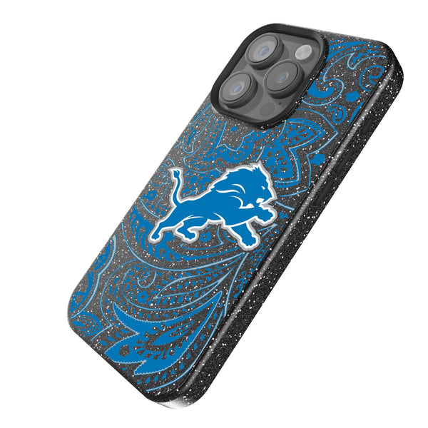 Detroit Lions Paisley iPhone Bling Phone Case Iso.Jpg